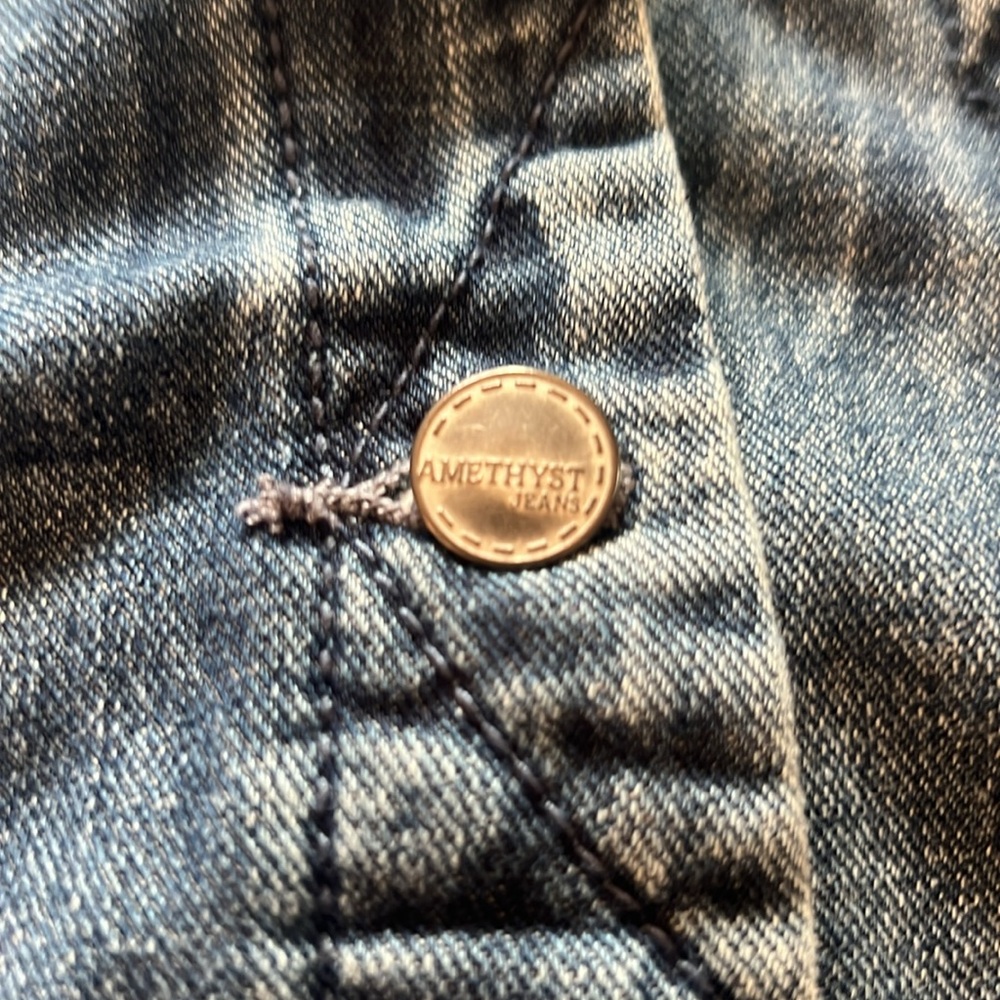 Amethyst Jean Embroiered Jacket Women's Medium - Picture 5 of 12